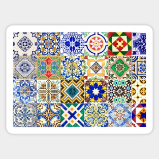 Azulejo — Portuguese tilework #23 Sticker